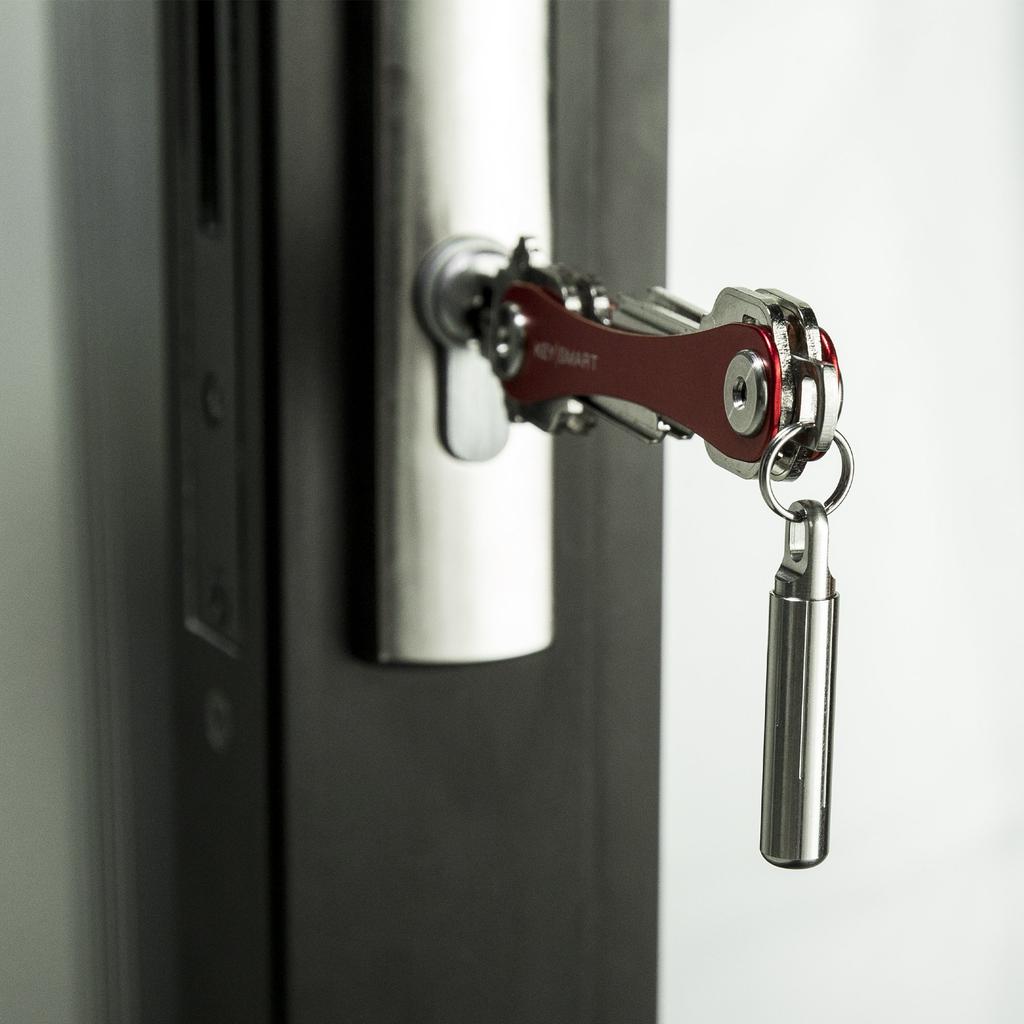 KeySmart Nano Torch Stainless Steel Keychain Flashlight