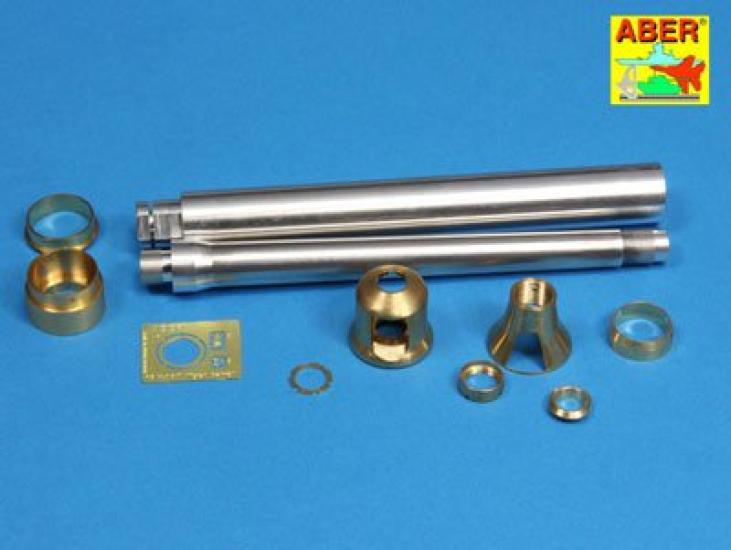 aber 116 scale German Tiger 1 Early Model Gun Barrel Set (for Tamiya & Boss) Plastic Model Kit Parts 16L05