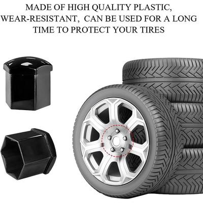 20Pcs Car Wheel Nuts Caps Protector Tyre Bolts Outward Decoration Studs Hub Cover Caps Gloss 17mm/19mm/21mm