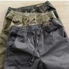 Men's Trendy Korean Solid Color Cuffed Overalls - Casual Spring/Autumn Loose Work Pants