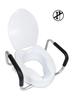 PEPE Raised Toilet Seat Handicap Toilet Support Handrail for Toilet Seat Toilet Raiser for the Raised Toilet Support for Elderly and Pregnant Women -