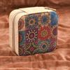 Retro-Style Faux PU Leather Sewing Box with Needle and Thread Set - Portable Household Essential Kit
