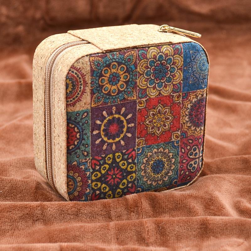 Retro-Style Faux PU Leather Sewing Box with Needle and Thread Set - Portable Household Essential Kit
