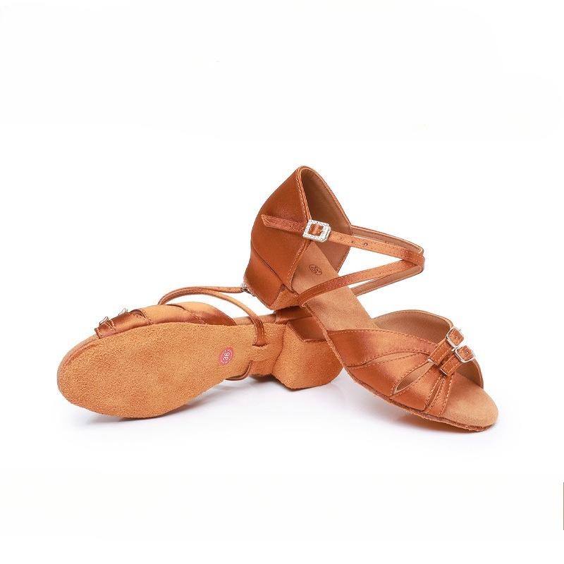 Mode Mädchen Tanzschuhe für Frauen Modern Tango Tanzen BLadies Ballsaal Latein Schuhe Performance Schuhe Salsa Sandalen 3.5CM Absatz