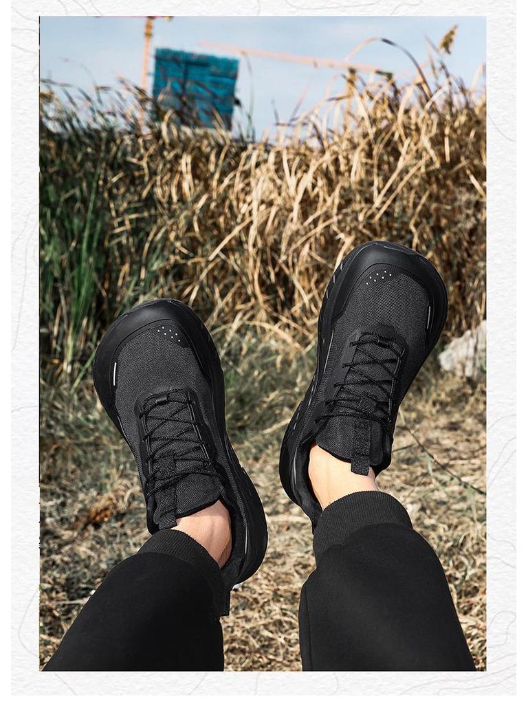2026 Men's Plus Size Height-Boosting Sports Shoes - Non-Slip, Breathable, Thick Sole, Lace-up Jogging Dad Sneakers.