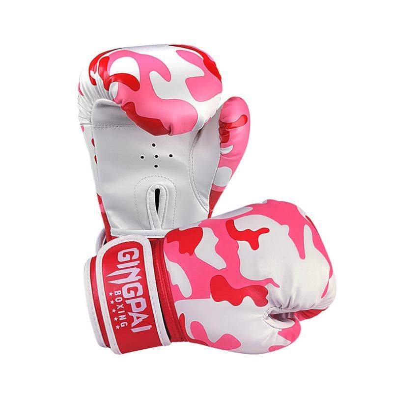 Maskáčové boxerské rukavice pro děti chlapce dívku sparringové rukavice PU dětské Sanda Taekwondo tréninkové vybavení boxování kickbox 3-10L