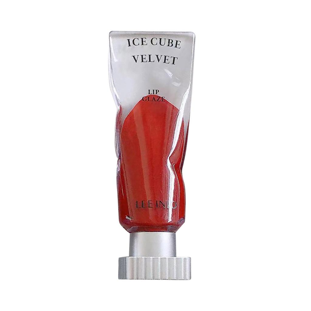 Transparent Pigment Ice Velvet Lip Glaze Matte Lipstick Long-Lasting Pure Color Non-Stick Cup Formula