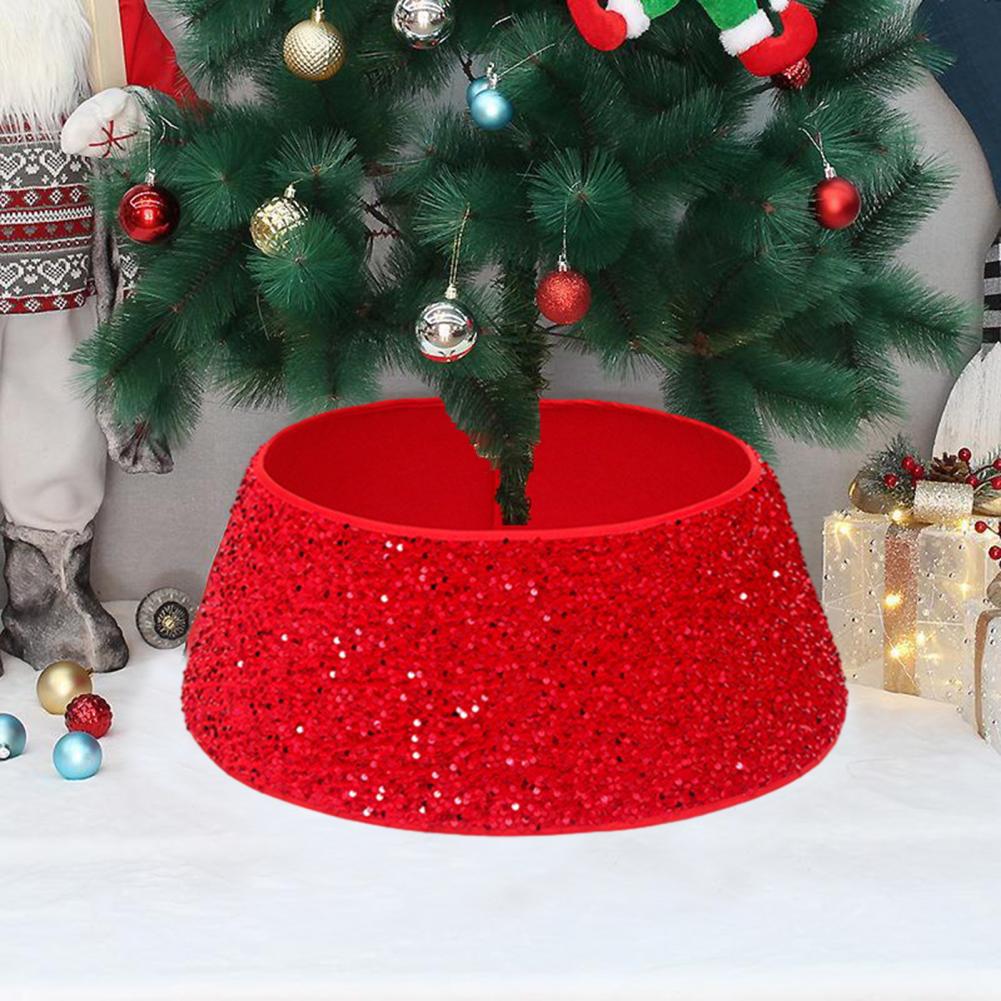 Kaufe Weihnachtsbaumdecke Alternative Baumkragen für Weihnachtsbaum Pailletten Weihnachtsdecke Basis Kragen Set Festlich Feiertag für Neu zum Preis ab 5.44