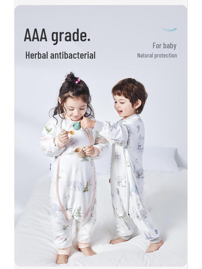 iBaby Children's Autumn/Winter Knit Non-Cotton Split-Leg Sleeping Bag with Anti-Kick Feature for Boys and Girls