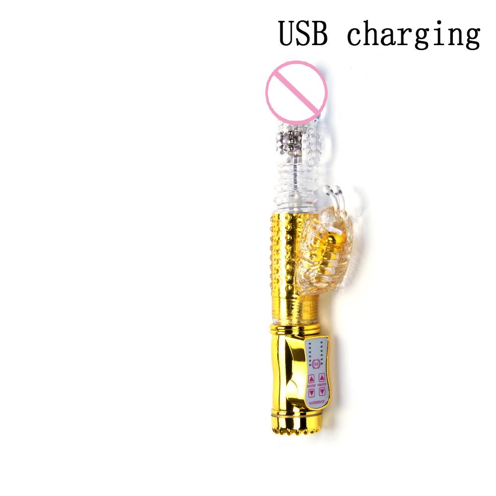 2026 Rechargeable Telescopic Dildo Rabbit Vibrator Sex Toys for Women G Spot Vagina Massager Clitoris Stimulator Female Masturbator Adult Supplies