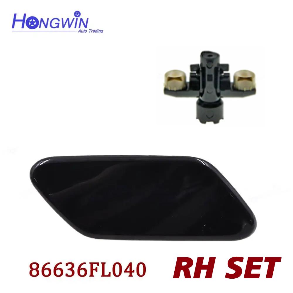 For Subaru XV Crosstrek 2018 Front Headlight Washer Nozzle Cover Headlamp Water Spray Jet Cap 86636-FL050 86636-FL040