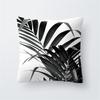 Black and White Tropical Plant Leaf Print Pattern Cushion Cover Home Living Room Sofa Decorative Pillow Pillow Cover 45x45cm