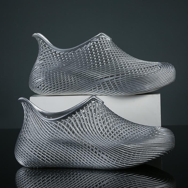 Tênis de Corrida Unissex 3D001 Textura 3D Respirável Casal Esportivo Casual Sapatos para Caminhada Leve Confortável Respirável Antiderrapante