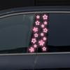 High Intensity Reflective Flower Car B-Pillar Sticker Self-Adhesive Cherry Blossom Center Pillar Decal Waterproof Vinyl Decal DIY Car Window Bumper