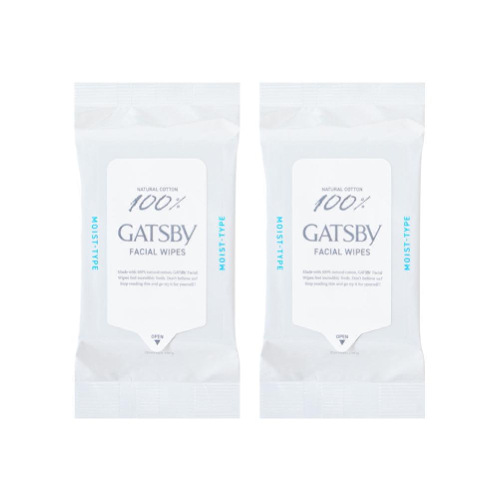Gatsby Facial Paper  Moist Type  Large Capacity  42 Sheets  2 FREE