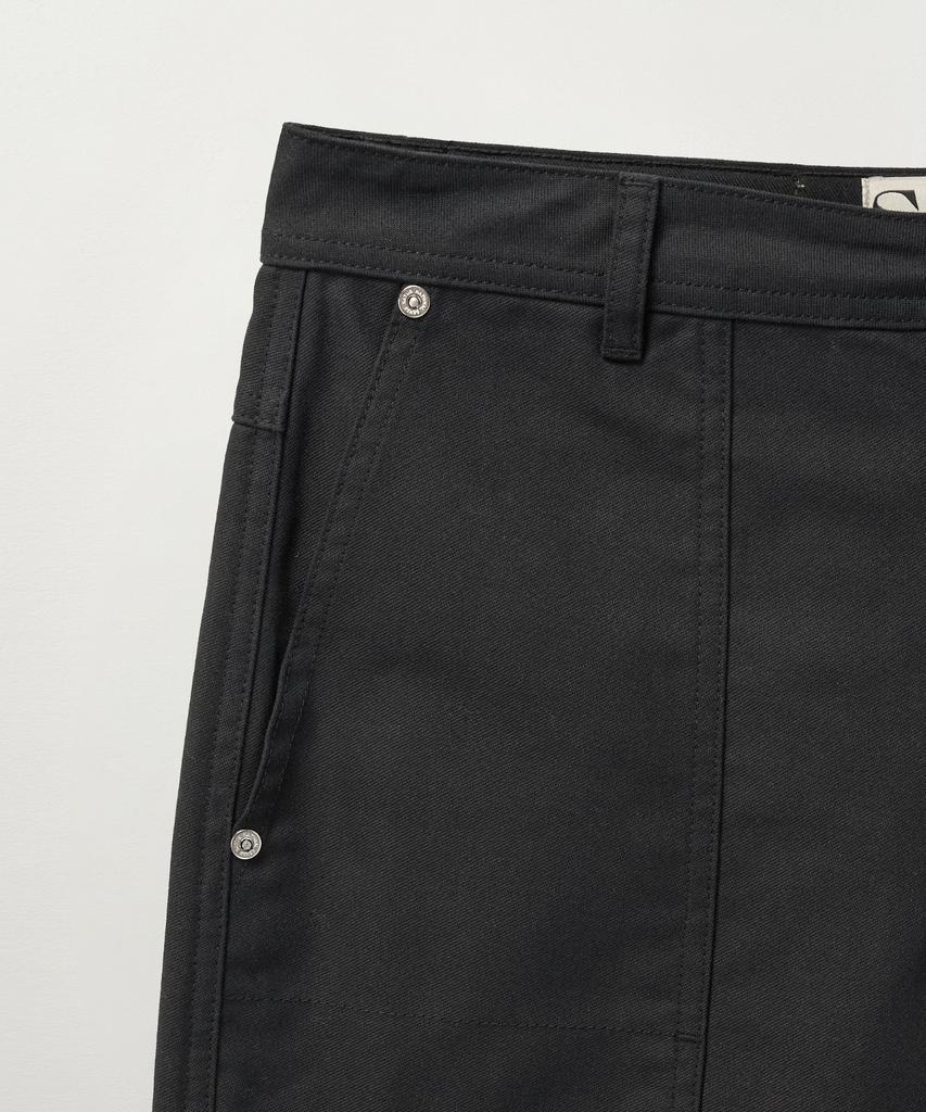 Seteo Cotton Carpenter Work Pants Black