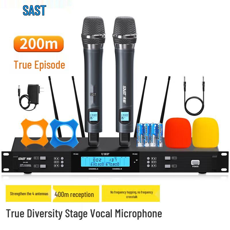 

Free Shipping OK-103 Wireless True Diversity Microphone - Professional Stage & KTV Audio, Anti-Howling.