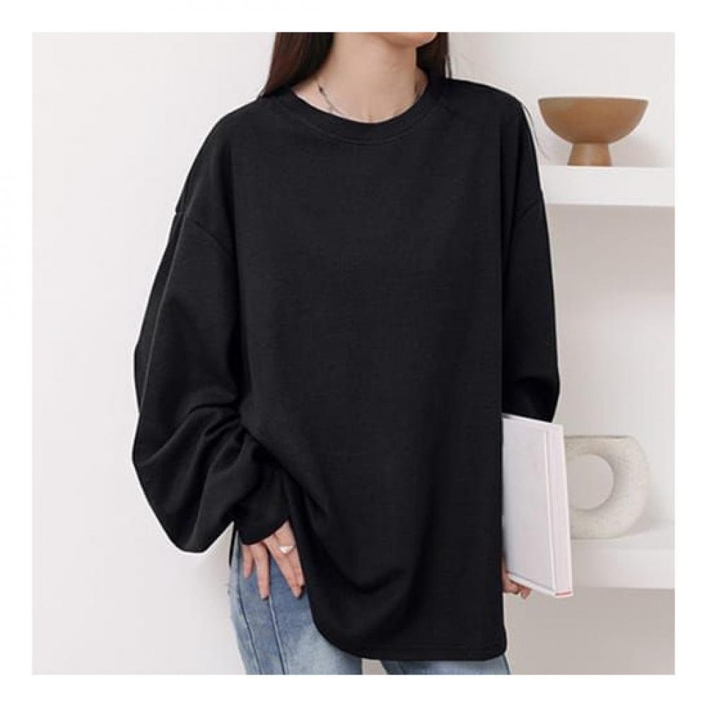 Navava NT2012 Simple Basic Round Neck Long Sleeve T shirT