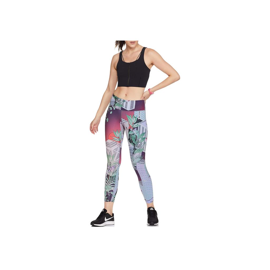 Nike Yoga Luxe Infinalon Crop Tank Top Women Tops Black CJ3666-010