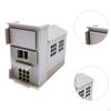1/64 Building Model Assembled Model, Landscape Residential Modern House Architecture Scene for Sand