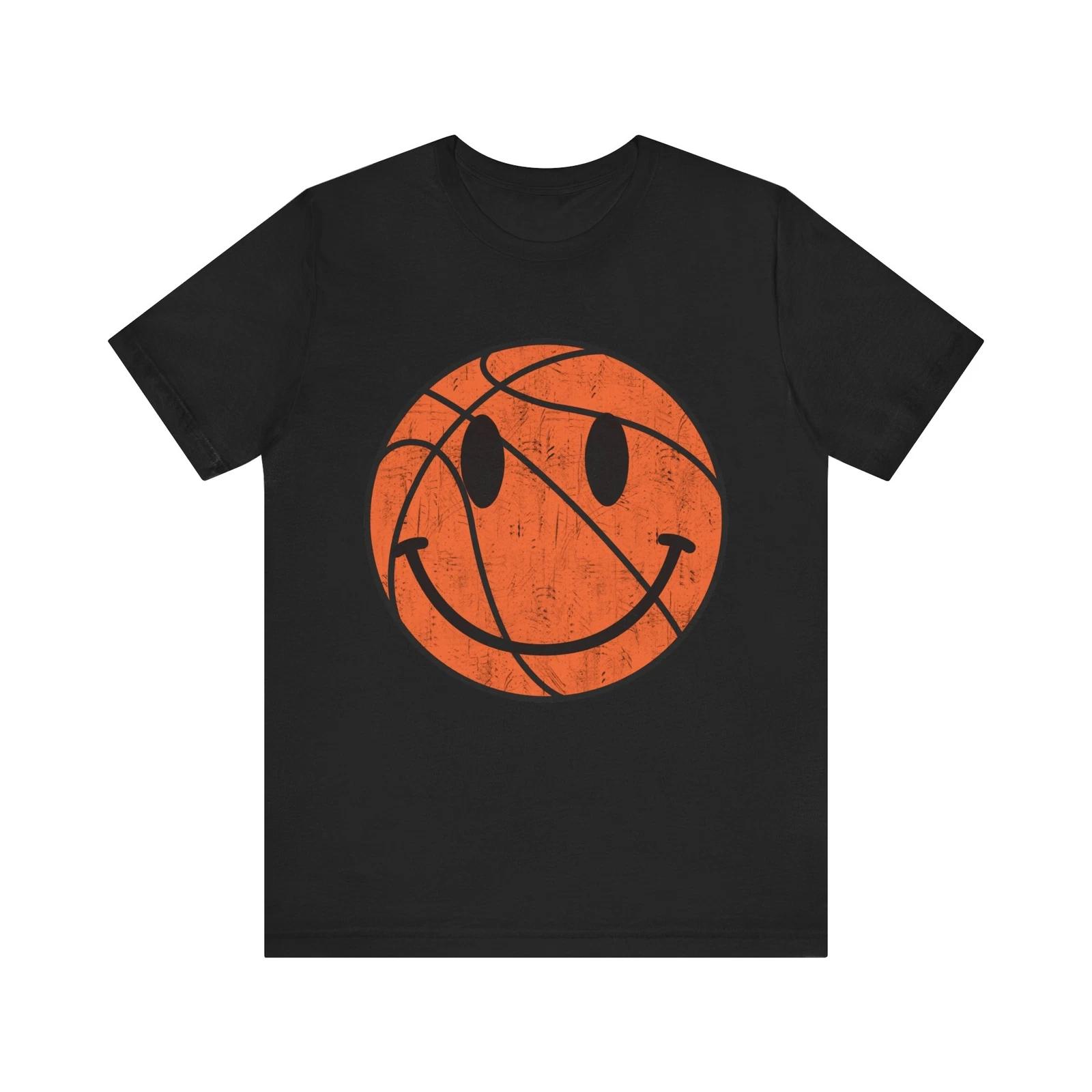 Baseball Happy Face Design - Trendy Smile Face Art for Fans and Players T-Shirt S