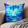 Epic SciFi Movie AAvatar The Way of Water Cushion Cover Pillowcase Antidustmite Invisible Zipper Short Plush Sofa Cushion