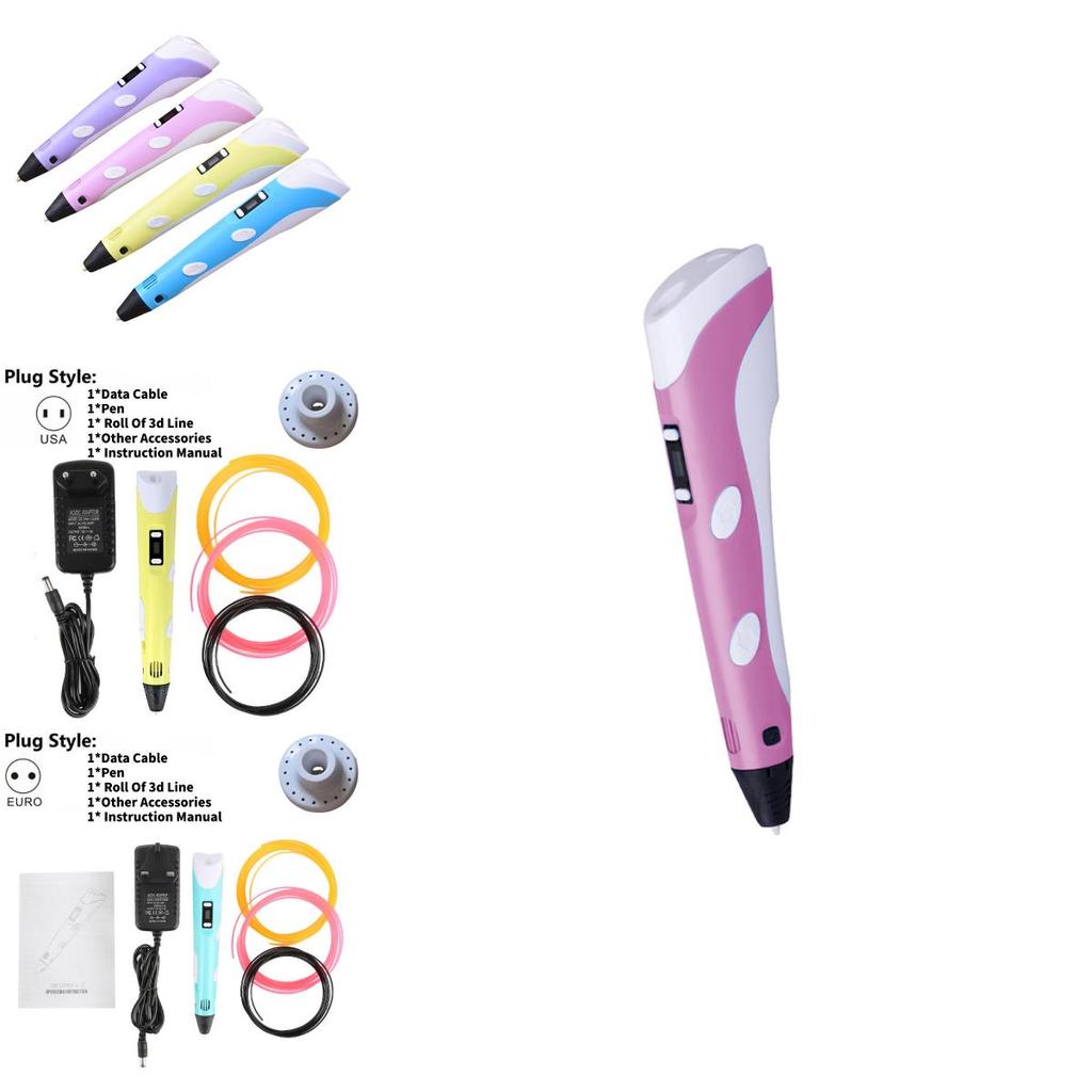 3d Printing Pen With 12color Pla Filament For Kids And Students Gift