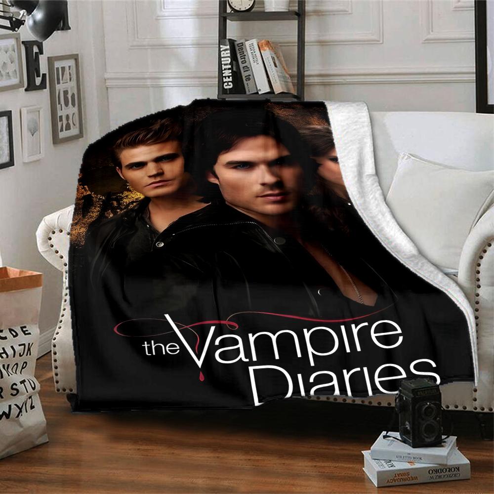 1pc The Vampire Diaries3 Blanket, Gift, for Men and Women, Soft Blanket, Good for Sofa Bed Couch Travel, Lightweight Flannel Blanket