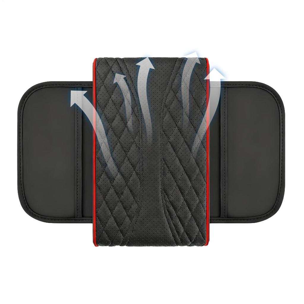 Auto Armrest Covers Double Pocket Storage Pad Car Center Console Organizer for Automotive Interior Vehicle for Daily Commuting