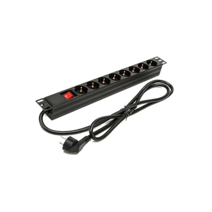 Phasak BNS 1518 Regleta Rack 19U con Protección 8 Tomas