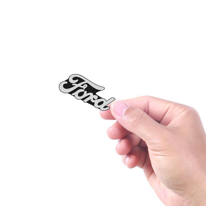 10Pcs Aluminum Car Audio Emblem Sticker Speaker Decoration For Ford ST Line Focus Mustang Fiesta Puma Ranger Kuga MK7 MAX F150