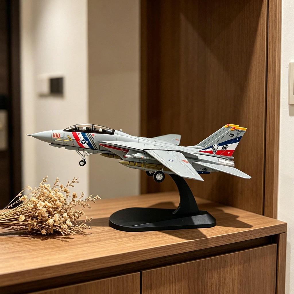Model Plane Movable Airfoils Swing Wing Fighter Detachable Landing Gear