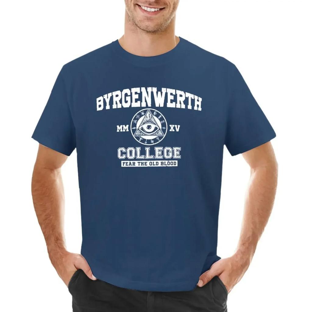 Byrgenwerth College (White Text) T-shirt customs korean fashion oversized t shirt