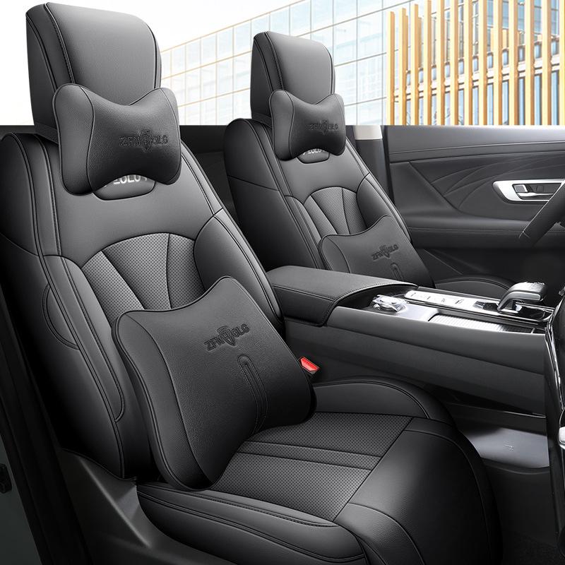 Breathable Leather Full-Surround Seat Cover for Dongfeng Fengshen Haoji – Universal, All-Season