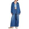adidas Originals Adicolor Denim Adilenium 3-Stripes Track Top Comfortable Fashion Trendy Simple Sports Denim Jacket Women Tops JY2896