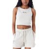 New Era Ladies Cropped Tank Top Stone Beige
