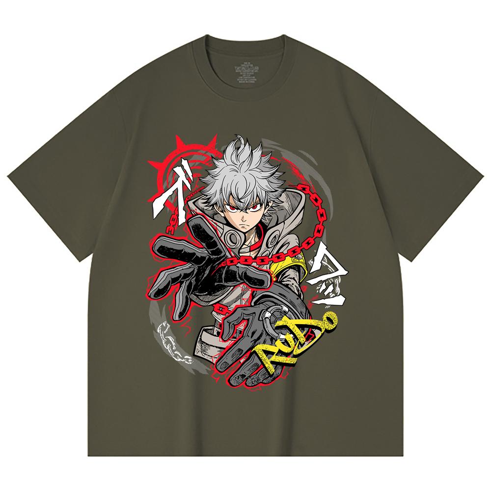 230 Gsm 100% Cotton Gachiakuta V12 Rudo Print Unisex Heavy Cotton T Shirt