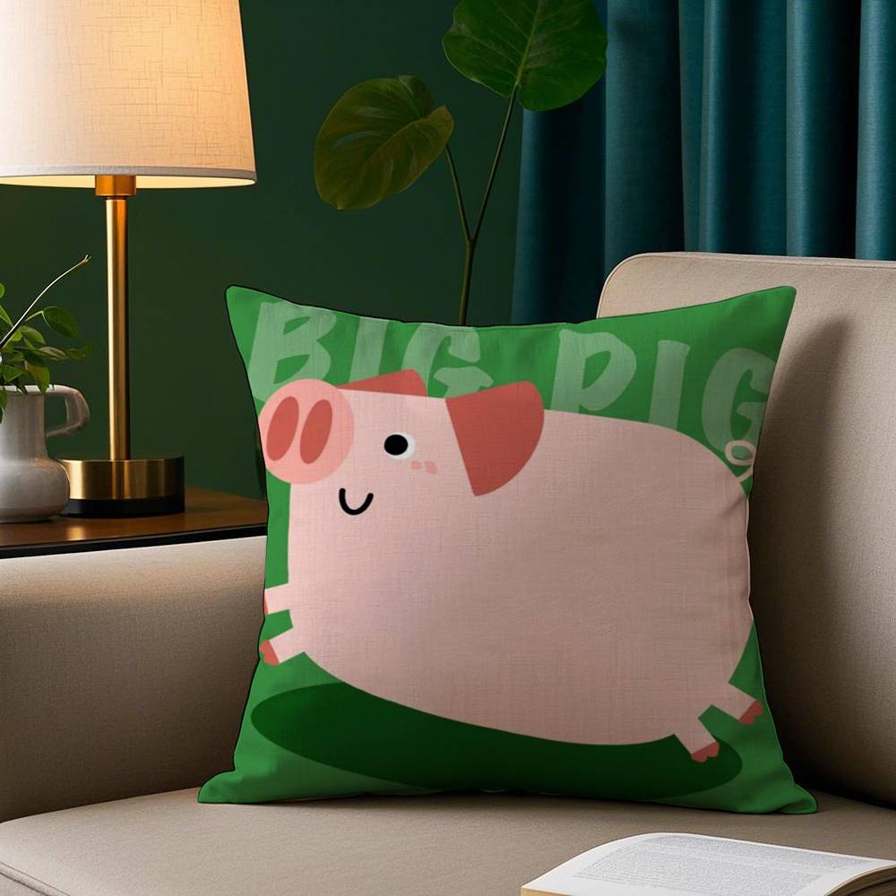 Kawaii Katze Tiere Kissenbezug Plüschstoff Weicher Kissenbezug Doppelseitiger Druck Sofakissenbezug Überwurf