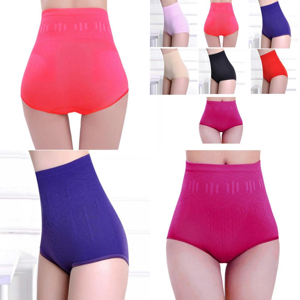 Women's Seamless High Elastic High Waist Tummy Control Body Shaper Briefs For A Flawless Silhouette