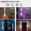 3-7 Colors Changing Wall Lamp Rechargeable Bedroom Night Light New Cabinet Decorative Light