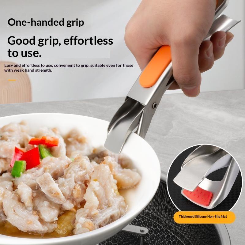 Food Grade Anti Scalding Bowl Clamp Stylish Ergonomic Heat Resistant Gripper for Hot Dishes Plates Kitchen