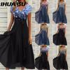 Women's Fashion Summer Spring Short Sleeve V-Neck Casual Dresses