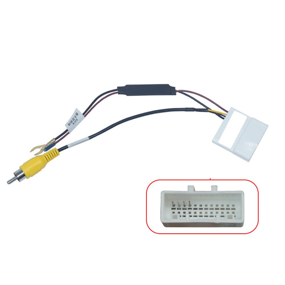 1pc Car Ado Radio Parking Rear Camera Video Plug Converter Cable For KIA 2015+ Parking Reverse Wire Adapter 24pin