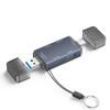 6 in 1 USB 3.0 Adapter External Installation TF SD OTG Card Reader USB C 2.0 Data Writer ABS Material for Laptop Mobile Phone