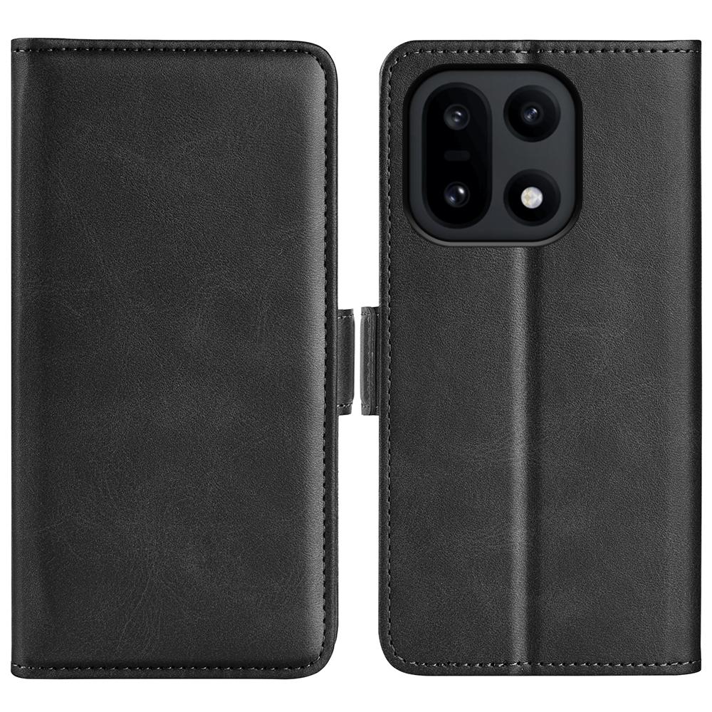 For OnePlus 15 5G Case Calf Texture Leather Wallet Phone Cover
