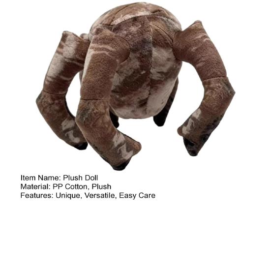 Stone Spider Plush Toy 20cm Soft Stuffed Animal Doll Realistic Creepy Cuddle Buddy Unique Home Decor Gift for Fans Sci-Fi Lovers