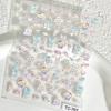 3D Cartoon Cute Lina Nail Stickers for Kids: DIY Embossed Decals for Phones, Journals, and Water Cups