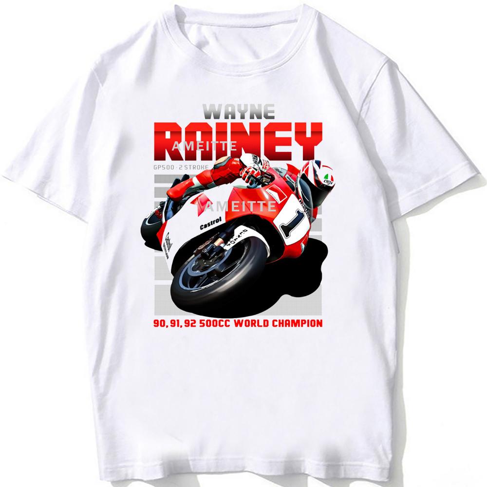 90s Legend Eddie Lawson And Wayne Rainey Gp Race 500cc Rider Tshirt Unisex Short Sleeve Cool Boy Motorcycle Sport Race Tops Tees