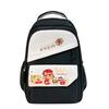 Capybara Cartoon Pattern Nylon Backpack With Striped Stitching For School Travel