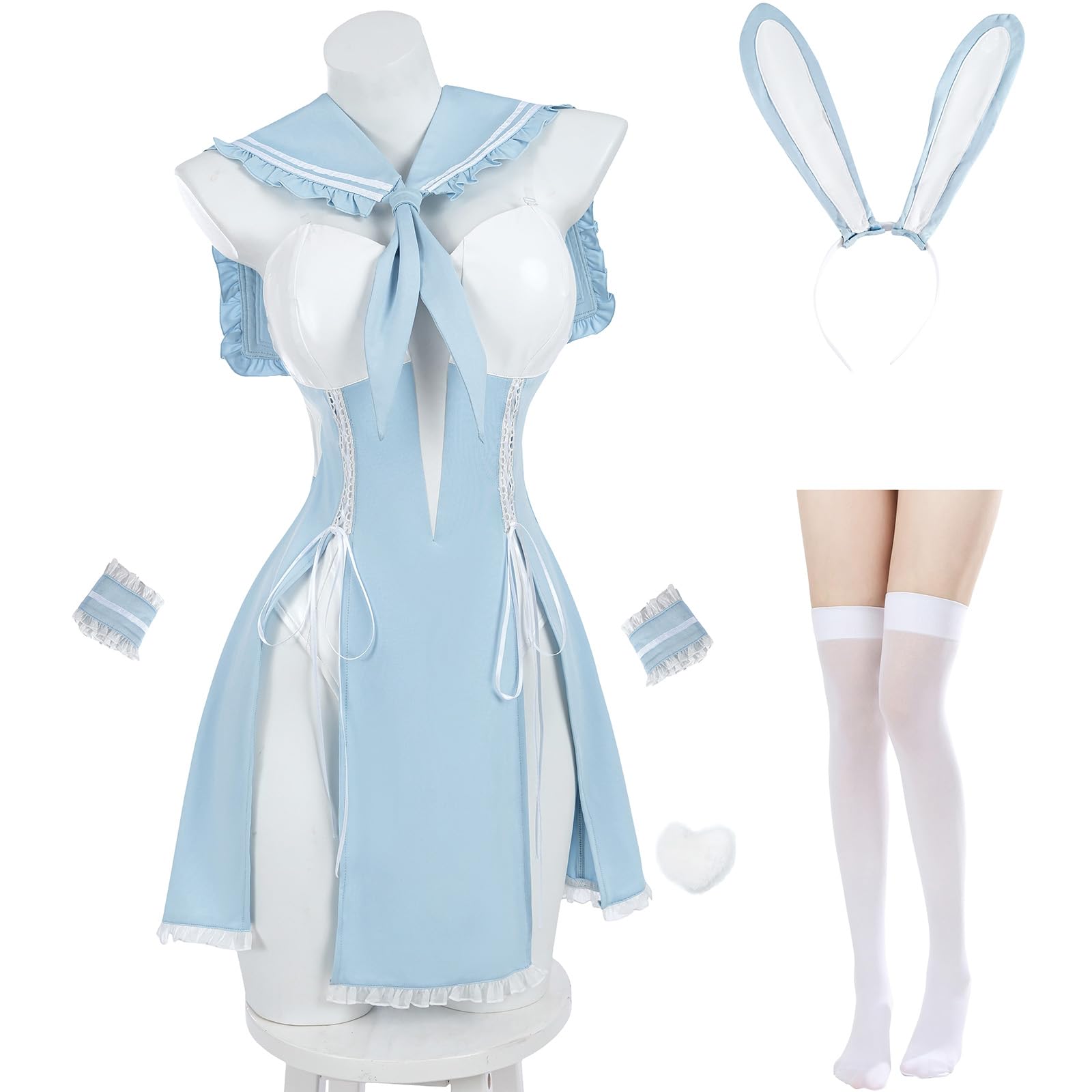 

[Excellent Quality] Bunny Girl Cosplay, Plus Size Bunny Suit, JK Uniform, Sailor Suit, Cosplay Costume, Cute, Sexy, Halloween Costume, Event, Photo Sh